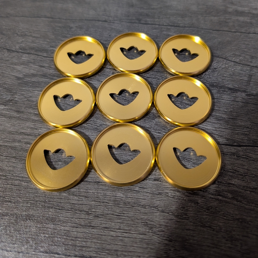 HTF Rare Bridgerton Happy Planner Gold Metal Discs Set Of 9